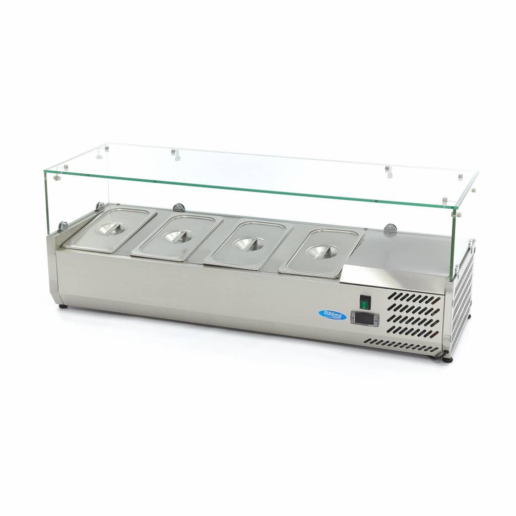 Réfrigérateur de préparation de comptoir - 120 cm - s'adapte à 4 x 1/3 GN – Maxima 09400320