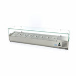 Réfrigérateur de préparation de comptoir - 180 cm - s'adapte à 8 x 1/3 GN – Maxima 09400332