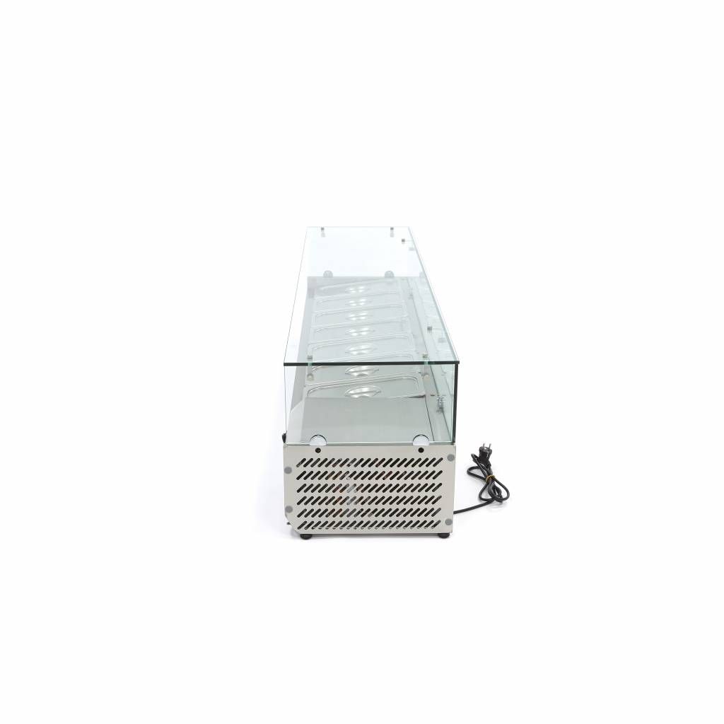 Réfrigérateur de préparation de comptoir - 160 cm - s'adapte à 7 x 1/3 GN – Maxima 09400329