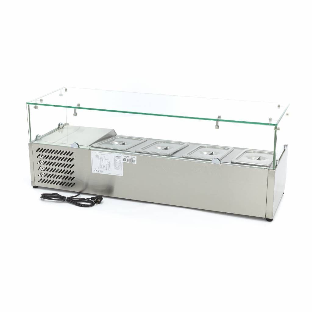 Réfrigérateur de préparation de comptoir - 120 cm - s'adapte à 4 x 1/3 GN – Maxima 09400320