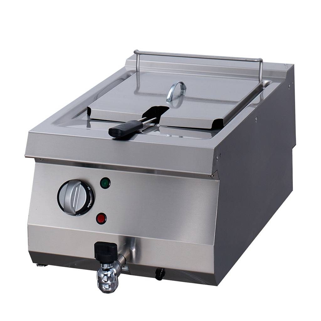 Heavy Duty friteuse - 1 x 12 L - unité simple - profondeur 70 cm - avec robinet de vidange - électrique – Maxima 09395000