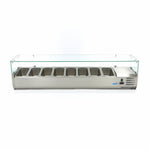 Réfrigérateur de préparation de comptoir - 180 cm - s'adapte à 8 x 1/3 GN – Maxima 09400332