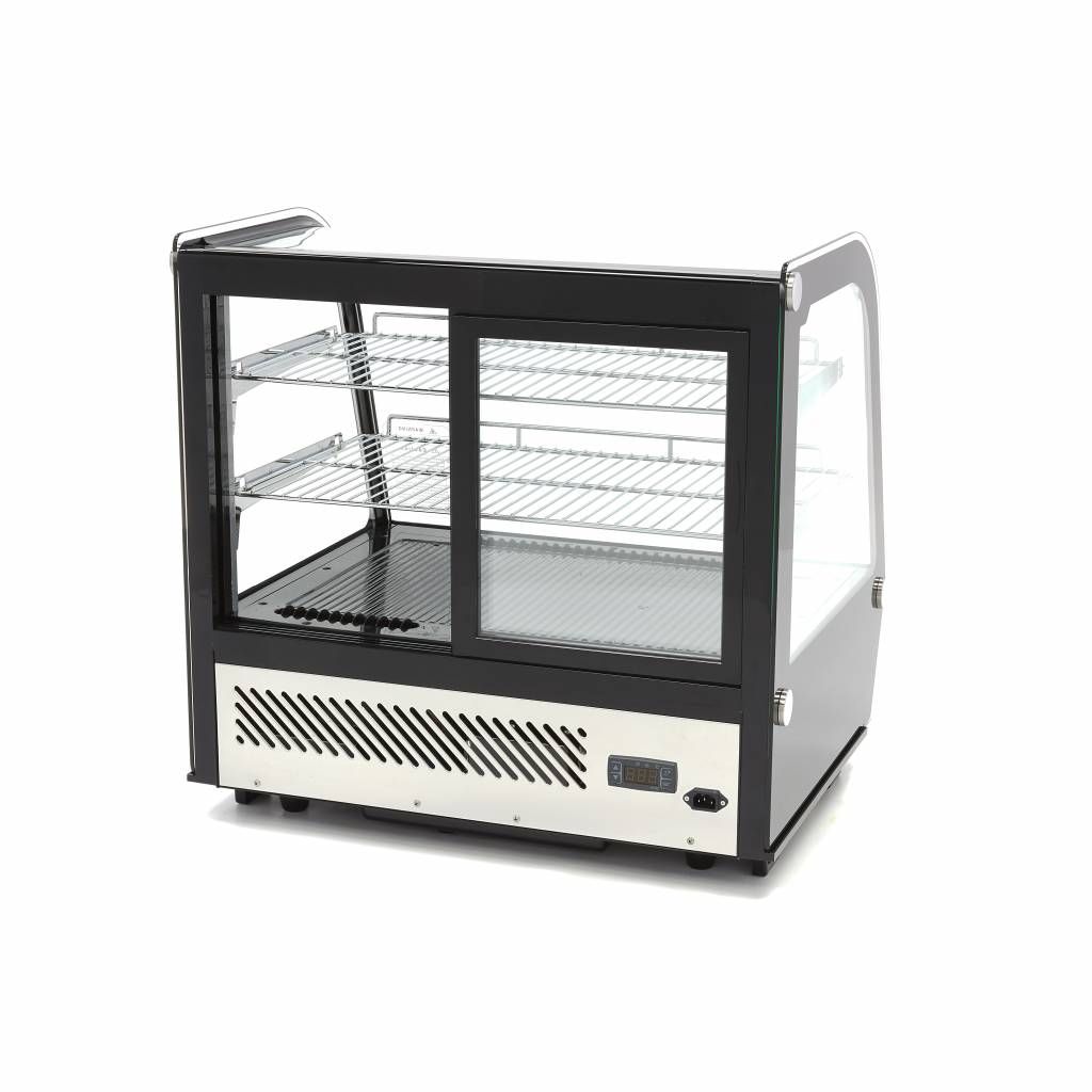 Vitrine à gâteaux - 120 L - 70 cm - portes coulissantes arrière – Maxima 09400845