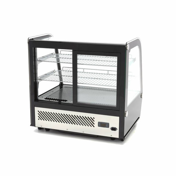 Vitrine à gâteaux - 120 L - 70 cm - portes coulissantes arrière – Maxima 09400845