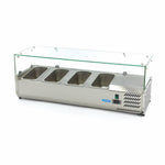 Réfrigérateur de préparation de comptoir - 120 cm - s'adapte à 4 x 1/3 GN – Maxima 09400320