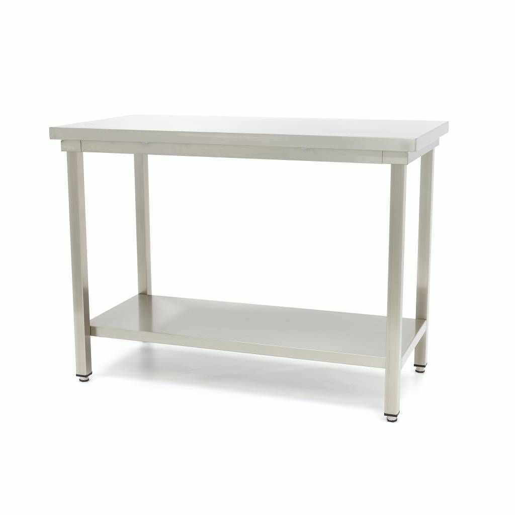 Table en acier inoxydable - 160 x 70 cm - hauteur réglable – Maxima 09364015