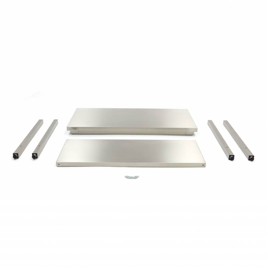 Table en acier inoxydable - 80 x 70 cm - hauteur réglable – Maxima 09364003