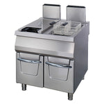 Premium friteuse - 2 x 22 L - unité double - profondeur 90 cm - avec robinet de vidange - gaz – Maxima 09398606