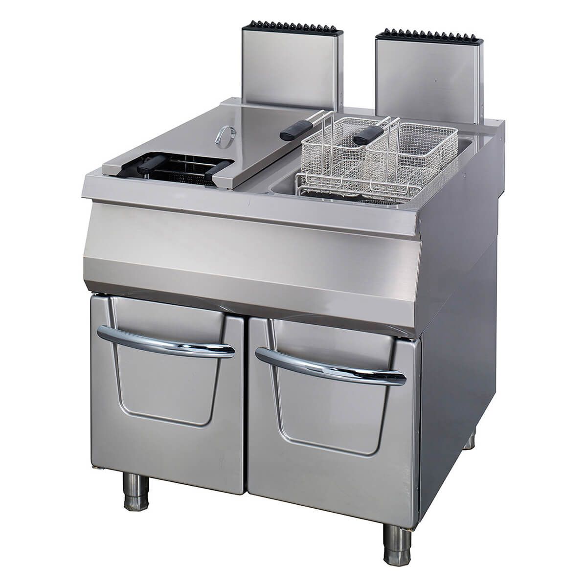 Premium friteuse - 2 x 22 L - unité double - profondeur 90 cm - avec robinet de vidange - gaz – Maxima 09398606