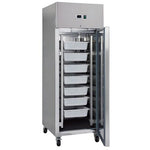 Réfrigérateur à poisson - 600 L - 7 conteneurs (60 x 40 cm) - sur roulettes - acier inoxydable – Maxima 09400002