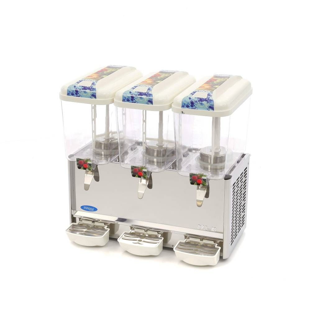 Dispensateur de boissons - 3 x 18 L -  électrique - incl mécanisme d'agitation – Maxima 09300540
