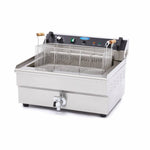Friteuse - 30 L - 1 panier - avec robinet de vidange – Maxima 09365021