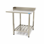 Table lave-vaisselle - 120 x 75 cm - droite - avec dosseret et étagère de rangement – Maxima 09201030