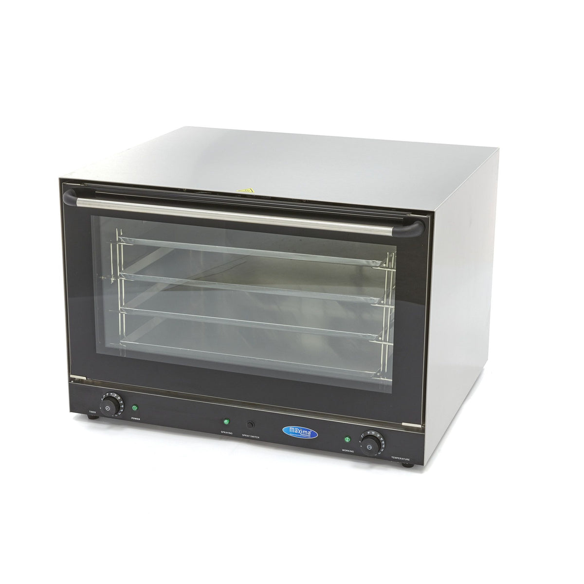 Four à convection - vapeur - 4 plateaux (60 x 40 cm) - minuterie intégrée – Maxima 09362250