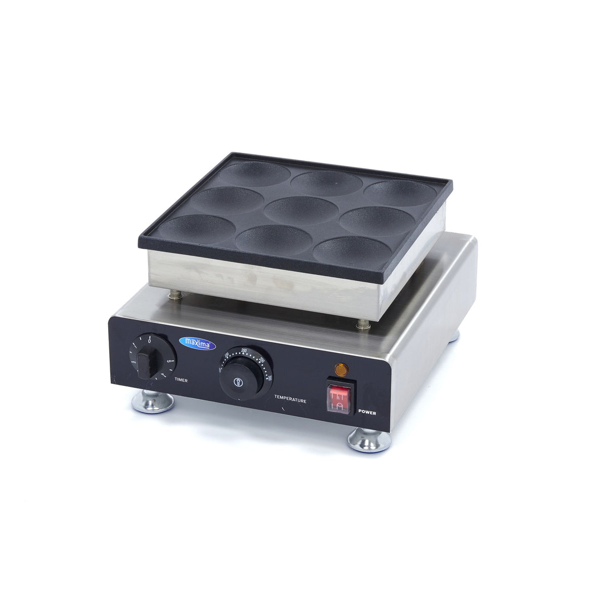 Appareil à crêpes - 9 crêpes - Ø8 cm chacune – Maxima 09374125
