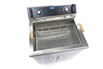 Friteuse - 30 L - 1 panier - avec robinet de vidange et support – Maxima 09365232