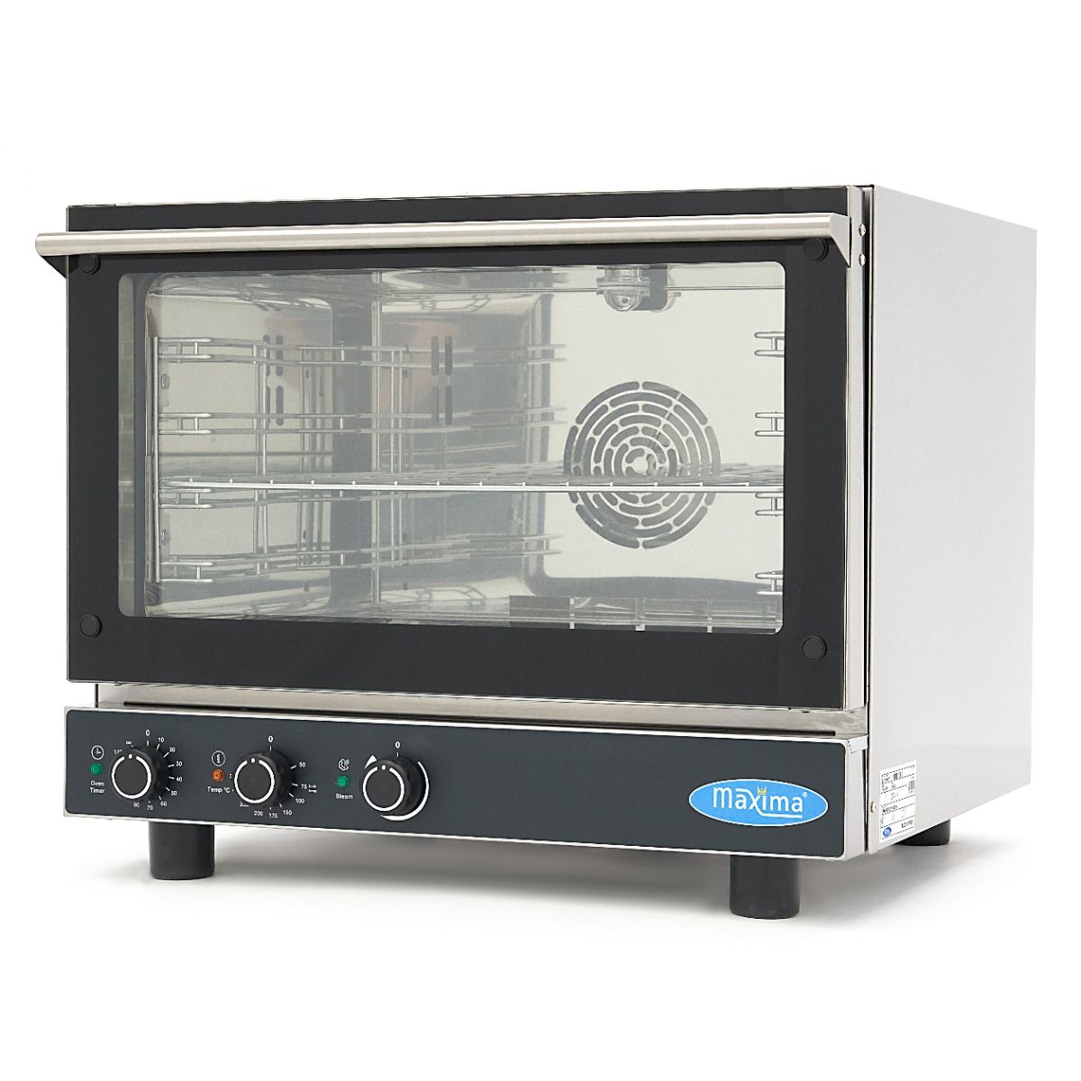 Four combiné - s'adapte à 4 plateaux (1/1 GN / 60 x 40 cm) - analogique - 400V – Maxima 08500202