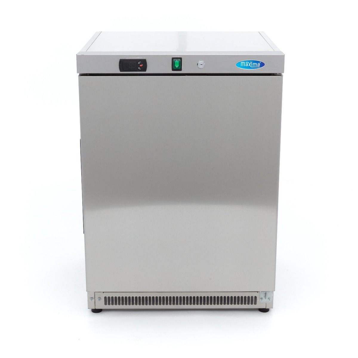 Réfrigérateur - 200 L - 3 étagères réglables - acier inoxydable – Maxima 09405004