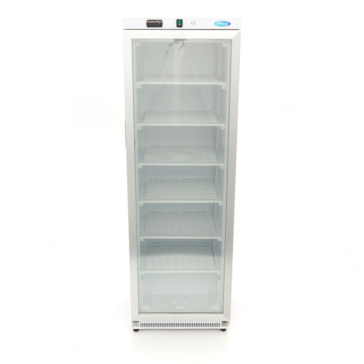Congélateur - 400 L - blanc - avec porte en verre – Maxima 09405019