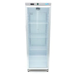 Réfrigérateur - 400 L - acier inoxydable - avec porte en verre – Maxima 09405022