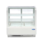 Vitrine à gâteaux - 100 L - 68 cm - blanc – Maxima 09400836