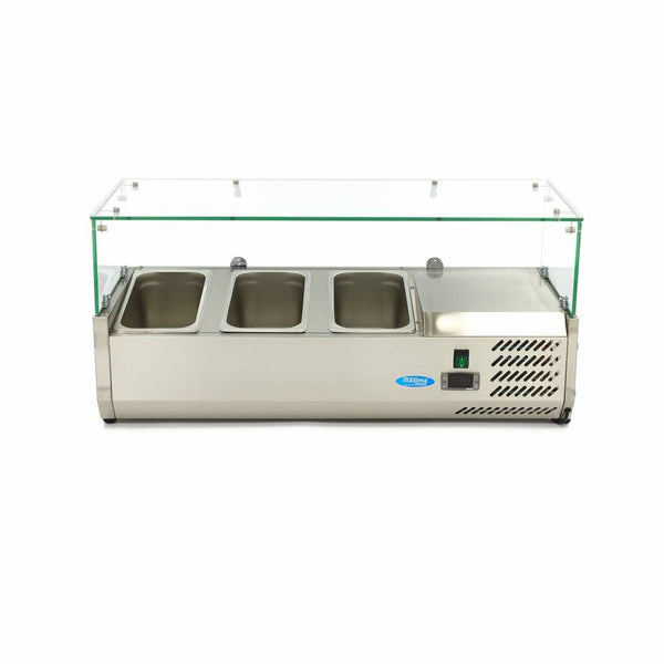 Réfrigérateur de préparation de comptoir - 95 cm - s'adapte à 3 x 1/3 GN – Maxima 09400317