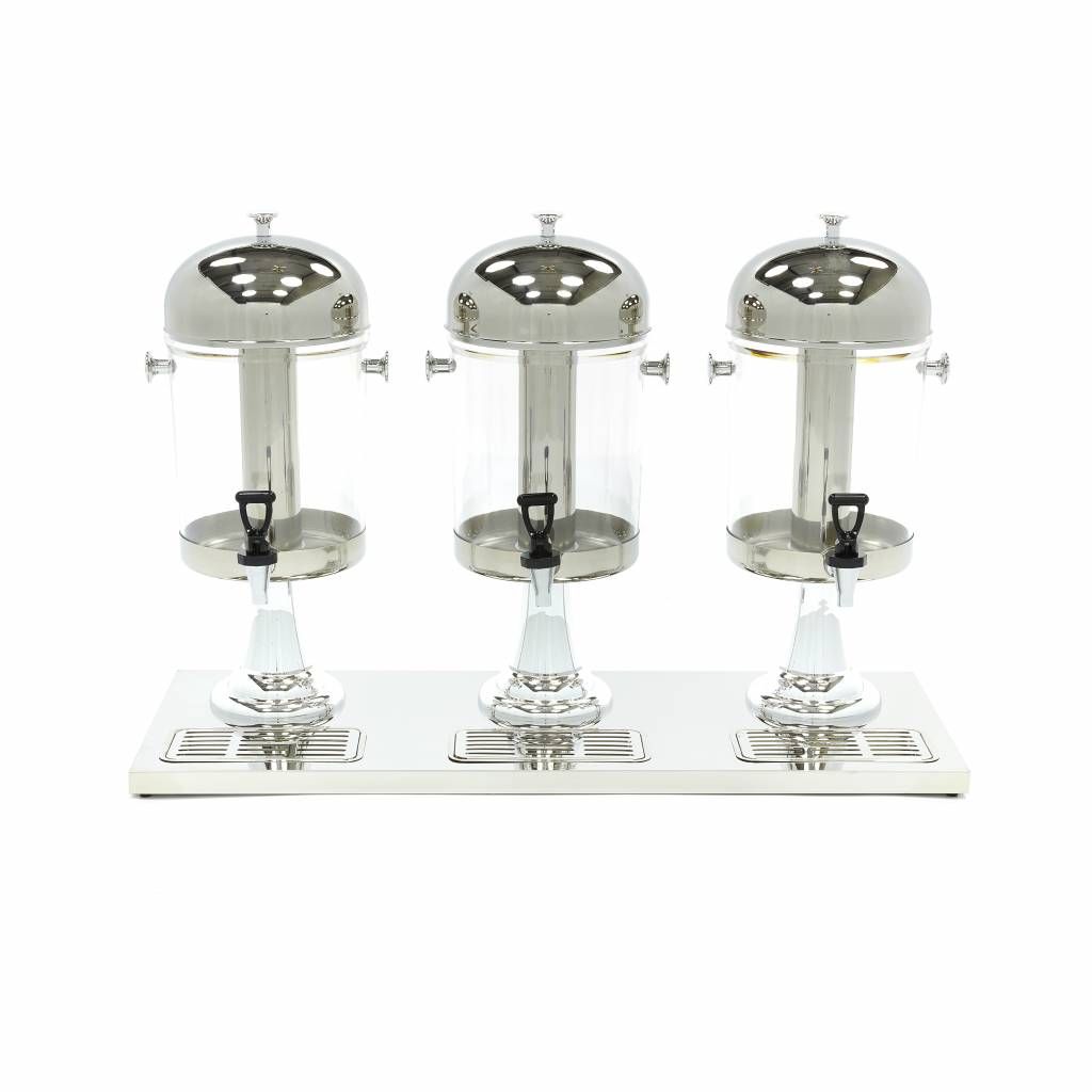 Dispensateur de boissons - 3 x 8 L - tube de refroidissement central - fonctionne sans électricité – Maxima 09300543