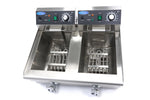 Friteuse - 2 x 10 L - 2 paniers - avec robinet de vidange – Maxima 09365229