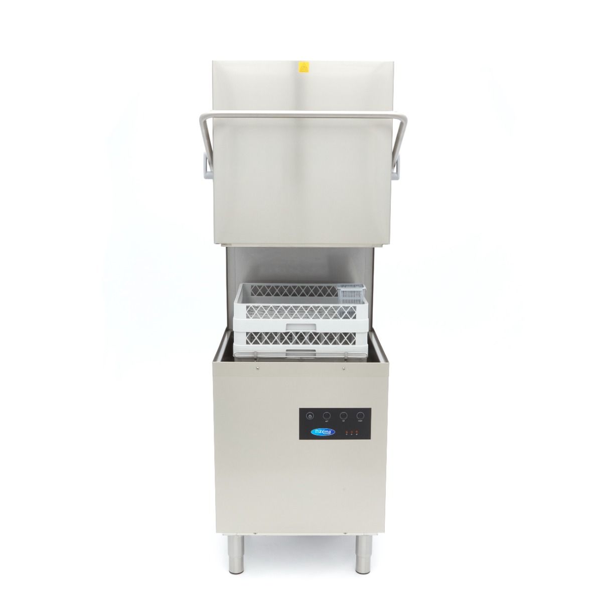 Lave-vaisselle à capot - 50x50cm - avec pompes de vidange, de rinçage et de savon - 400V – Maxima 09240080