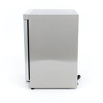 Congélateur - 200 L - acier inoxydable - avec porte en verre – Maxima 09405011