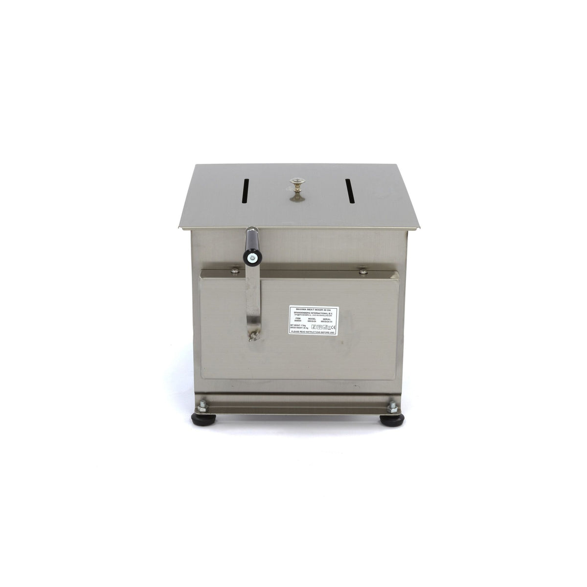 Mélangeur á viande - 30 L - 25 kg viande - axle double - manuel – Maxima 09368000