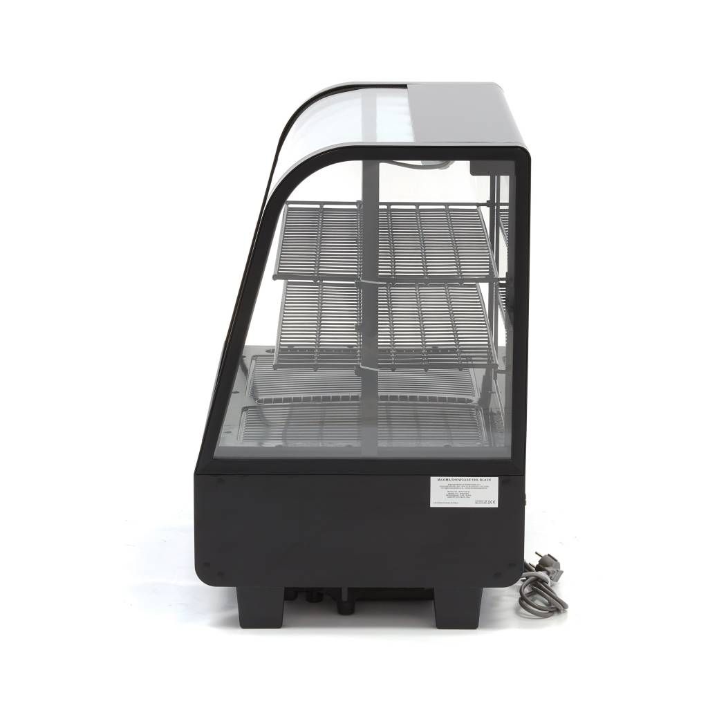 Vitrine à gâteaux - 100 L - 68 cm - porte coulissante arrière – Maxima 09400831
