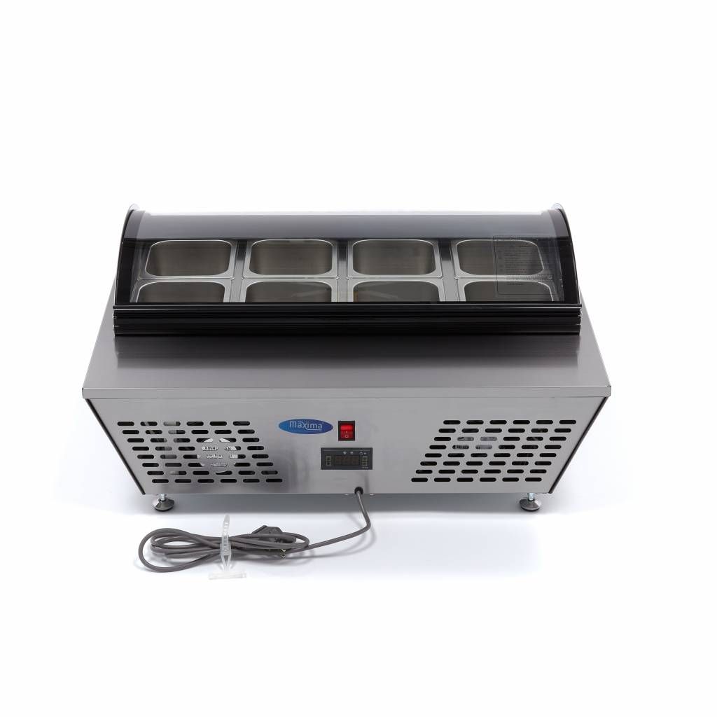 Saladette - 67 L - incl 8 x 1/6 GN - modèle de table – Maxima 09400870