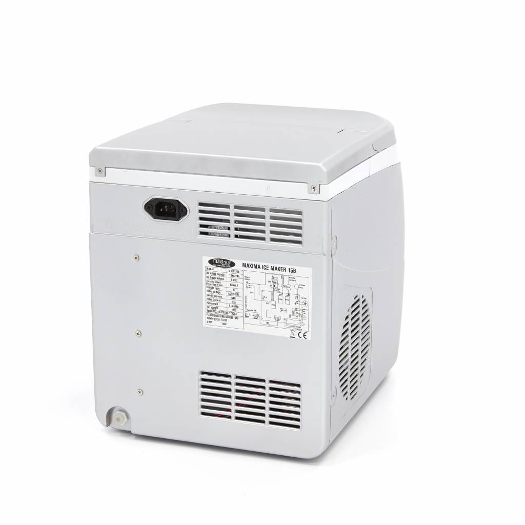 Machine à glaçons - 15 kg/jour - glaçons creux - refroidissement par air – Maxima 09300121