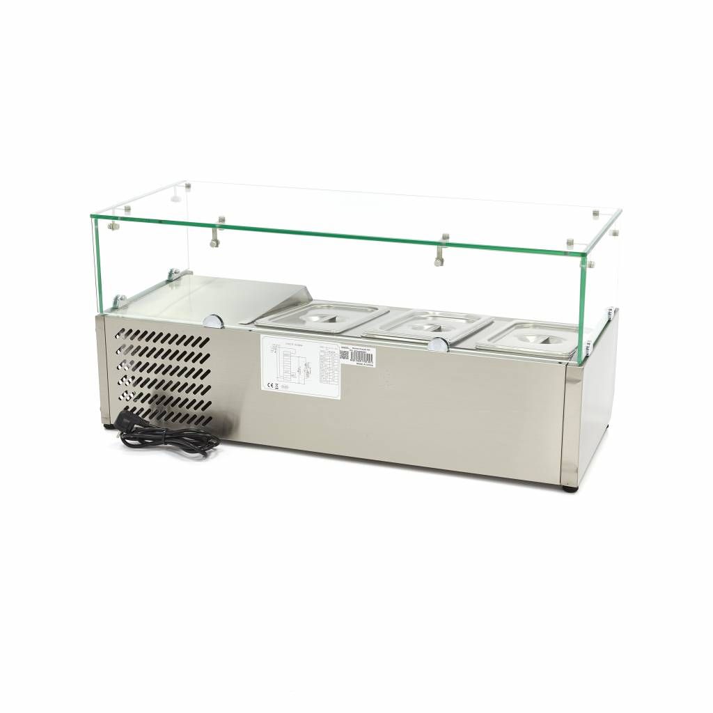 Réfrigérateur de préparation de comptoir - 95 cm - s'adapte à 3 x 1/3 GN – Maxima 09400317