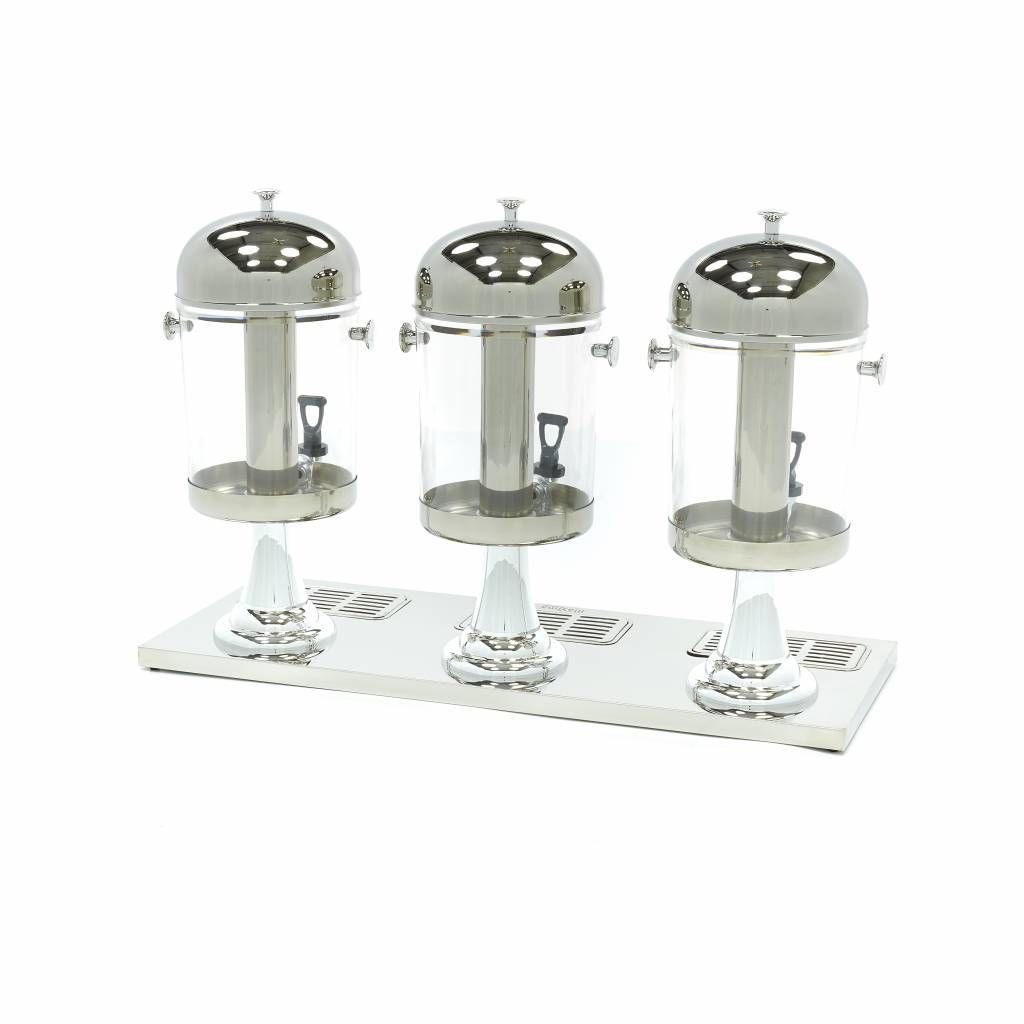 Dispensateur de boissons - 3 x 8 L - tube de refroidissement central - fonctionne sans électricité – Maxima 09300543