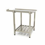Table lave-vaisselle - 70 x 75 cm - gauche - avec dosseret et étagère de rangement – Maxima 09201029