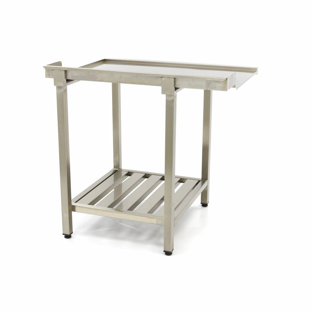 Table lave-vaisselle - 70 x 75 cm - droite - avec dosseret et étagère de rangement – Maxima 09201032