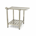 Table lave-vaisselle - 120 x 75 cm - droite - avec dosseret et étagère de rangement – Maxima 09201030