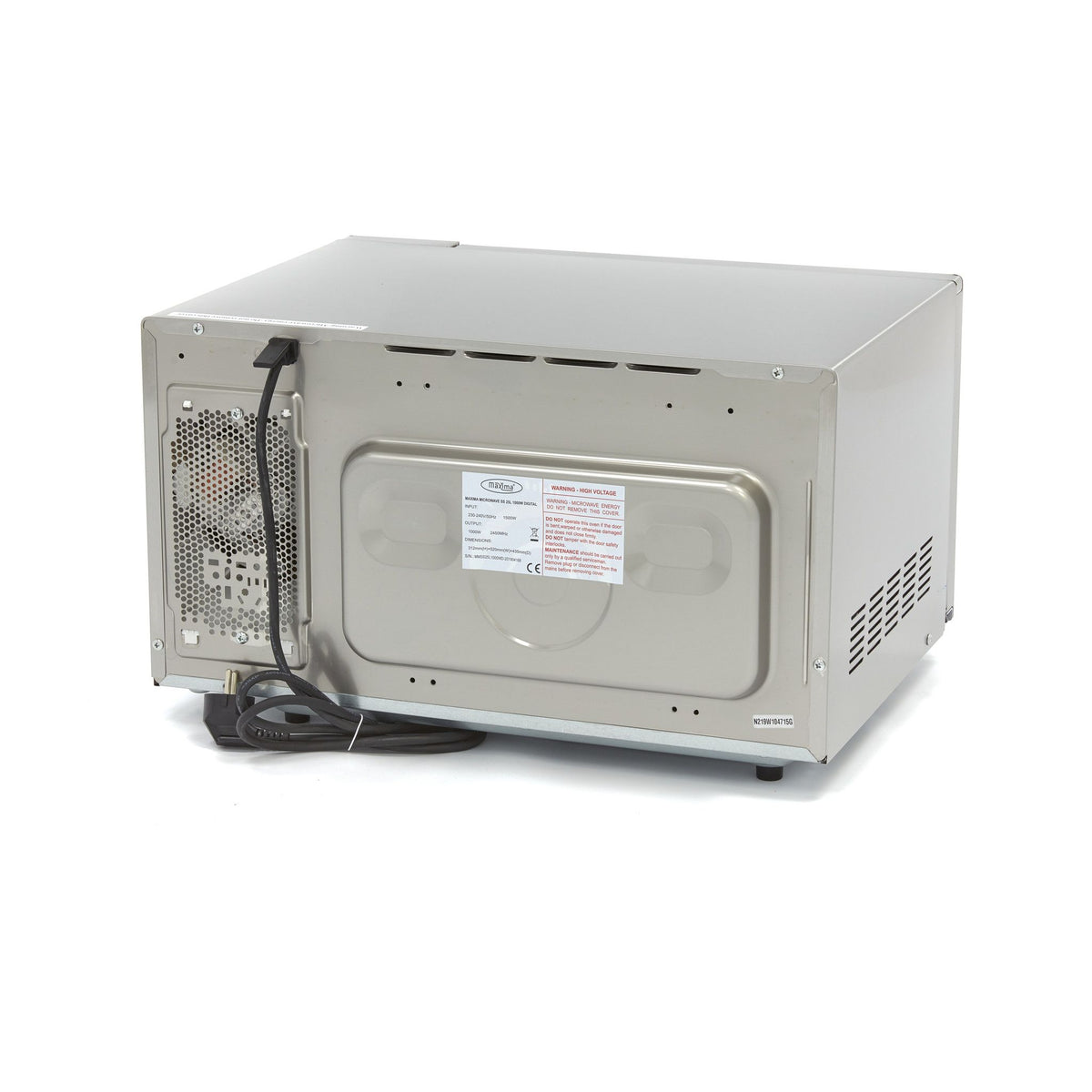 Micro-ondes - 1000W - 20 programmes - assiettes jusqu'à Ø32 cm – Maxima 09367010