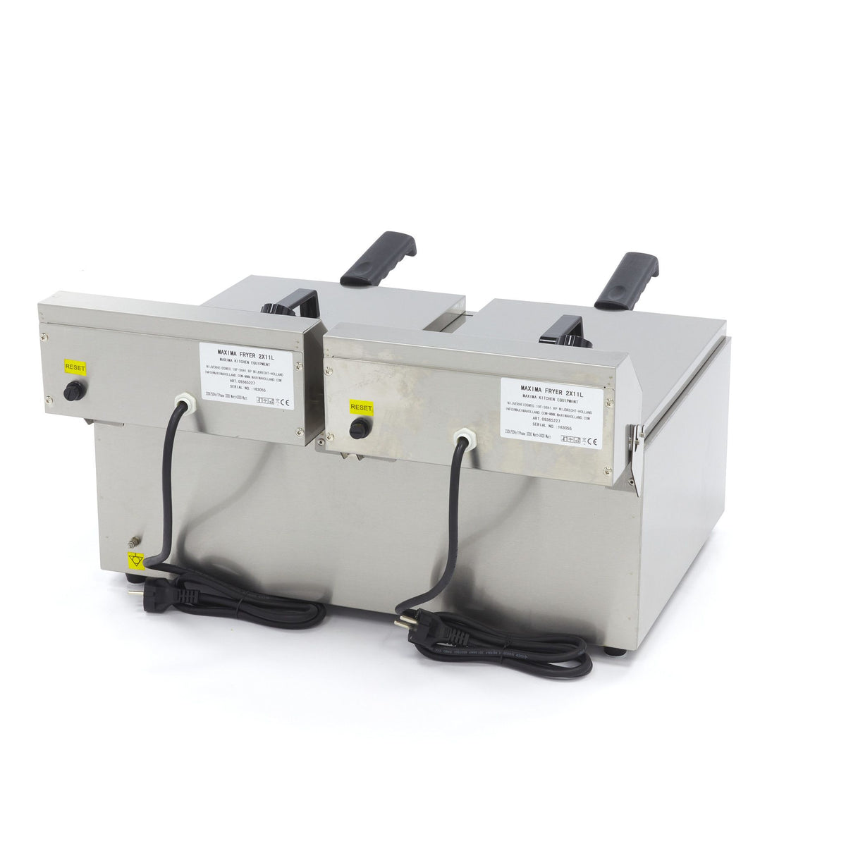 Friteuse - 2 x 11 L - 2 paniers - jusqu'à 2,8 kg de frites – Maxima 09365227