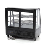 Vitrine à gâteaux - 100 L - 68 cm - porte coulissante arrière – Maxima 09400831