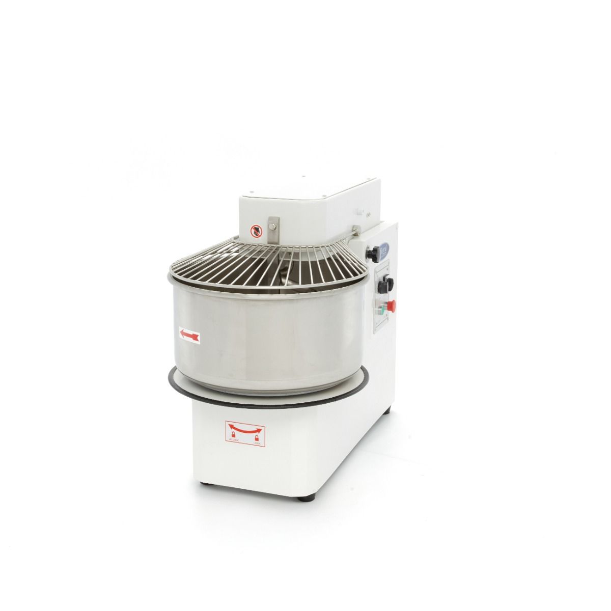 Pétrin à spirale / pétrin à pâte - 50 L - 30 kg de pâte - 2 vitesses - bol amovible - 400V – Maxima 09361908
