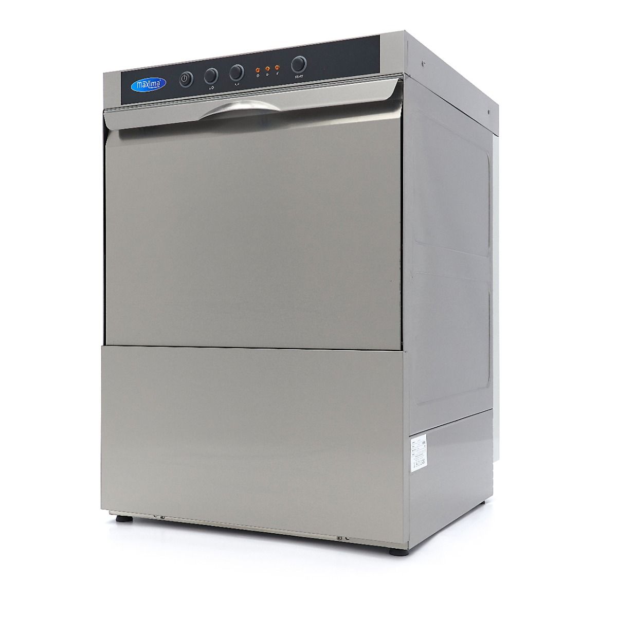 Lave-vaisselle sous plan - 50 x 50 cm - avec pompes de vidange, d'aide au rinçage et de savon - 400V – Maxima 09240070