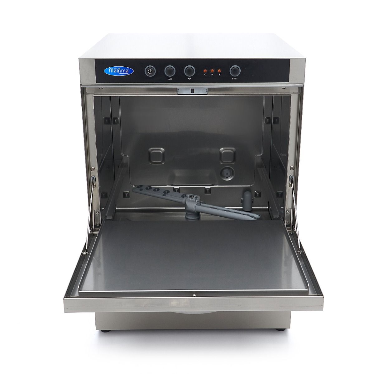 Lave-vaisselle sous plan - 50 x 50 cm - avec pompes de vidange, d'aide au rinçage et de savon - 400V – Maxima 09240070