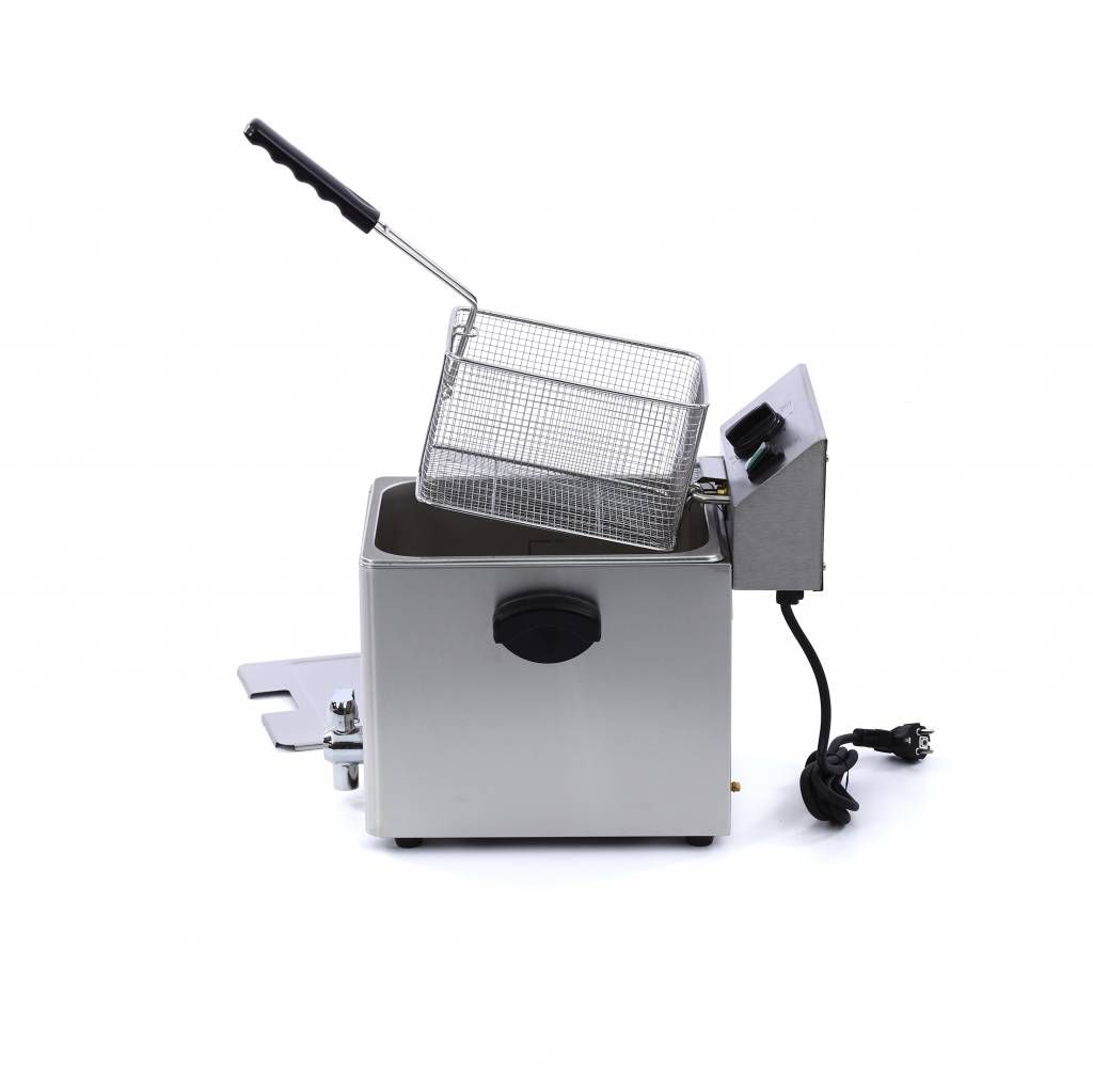 Friteuse - 8 L - 1 panier - avec robinet de vidange – Maxima 09300415