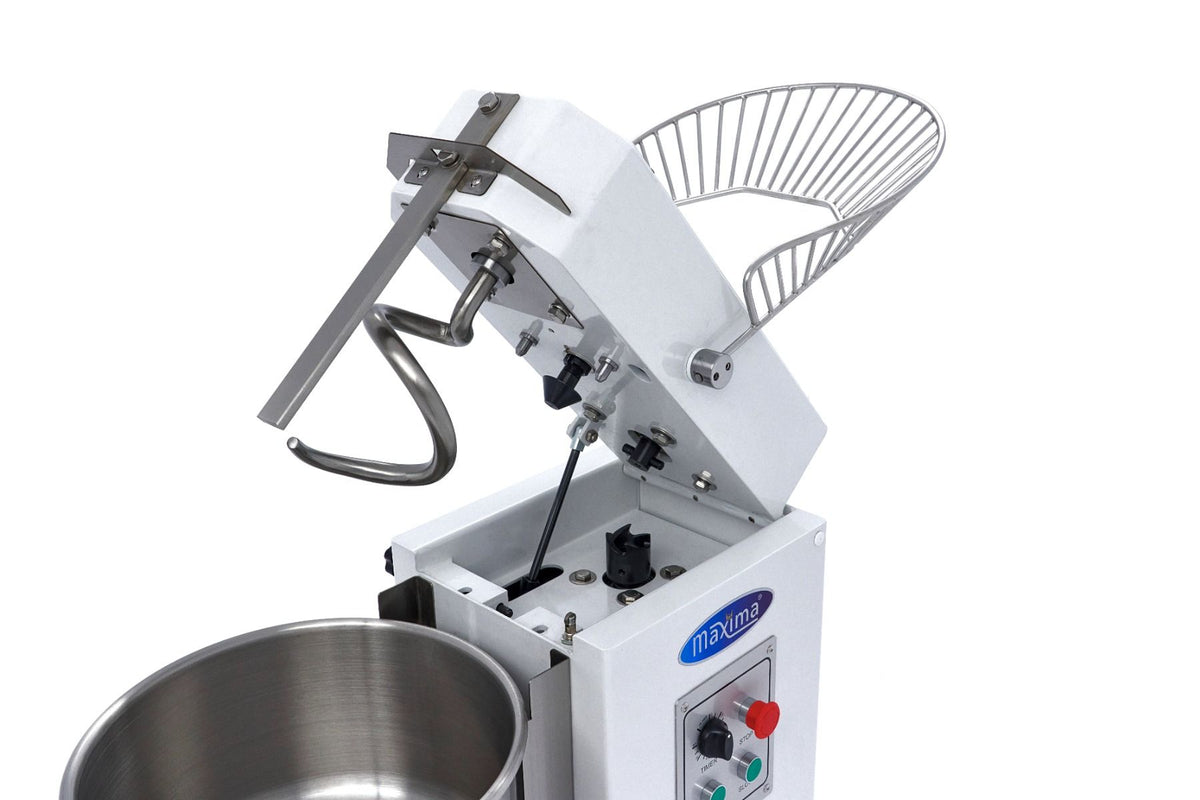 Pétrin à spirale / pétrin à pâte - 20 L - 12 kg de pâte - 2 vitesses - bol amovible – Maxima 09361905