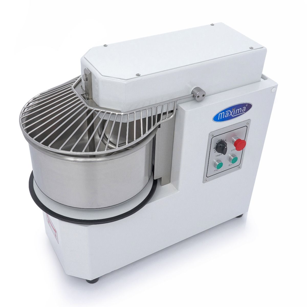 Pétrin à spirale / pétrin à pâte - 20 L - 12 kg de pâte - 2 vitesses - bol amovible – Maxima 09361905