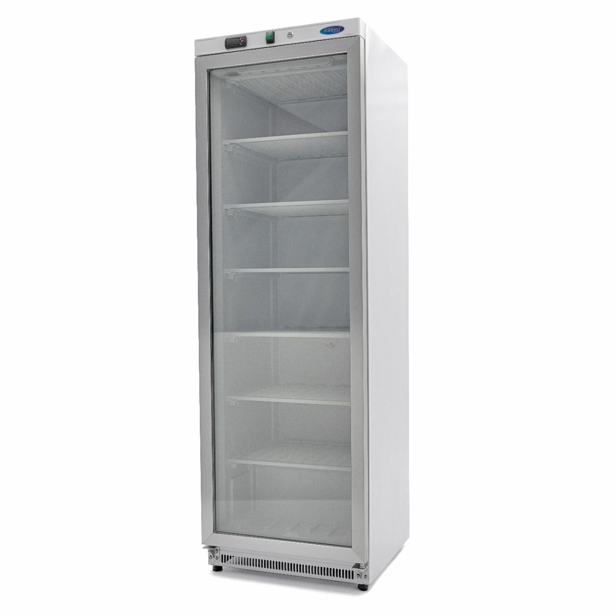 Congélateur - 400 L - blanc - avec porte en verre – Maxima 09405019