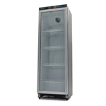 Réfrigérateur - 400 L - noir - avec porte en verre – Maxima 09405020